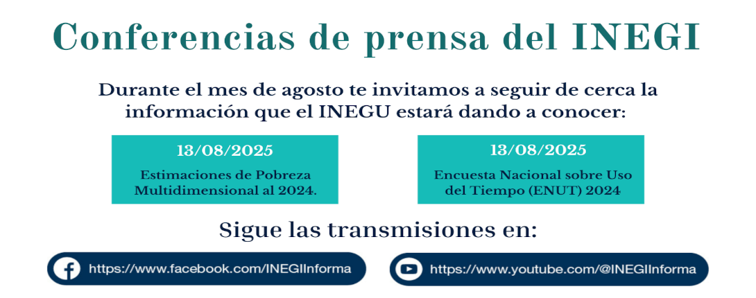 Conferencias de prensa del INEGI