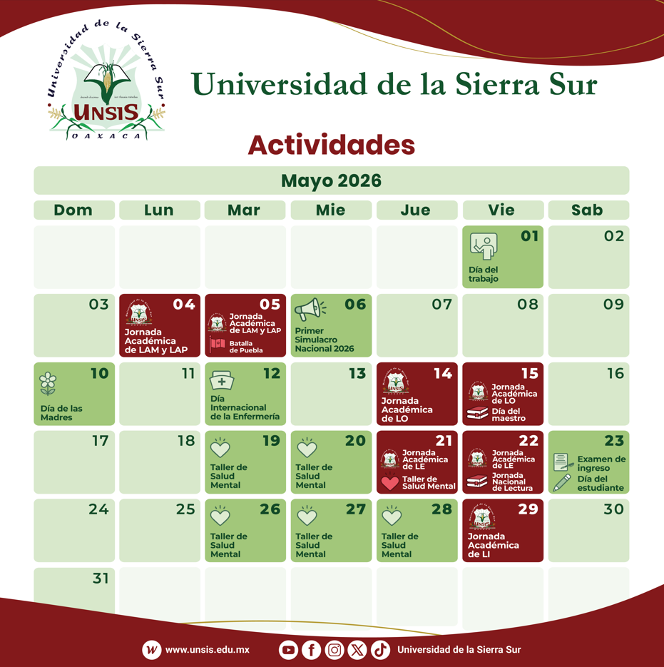 Actividades Mayo 2026
