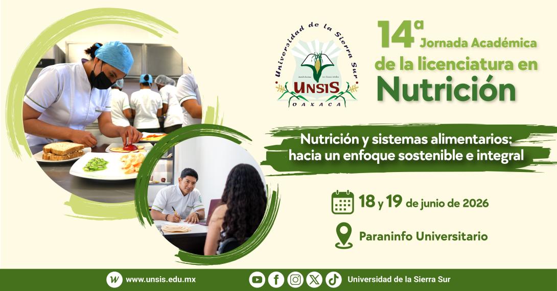14ª Jornada Académica de la Licenciatura en Nutrición