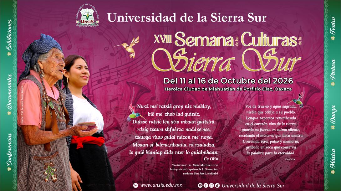XVIII Semana de las Culturas de la Sierra Sur